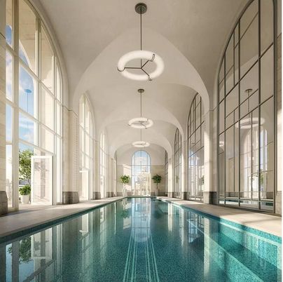 Interior, Pendant Lights, Pool