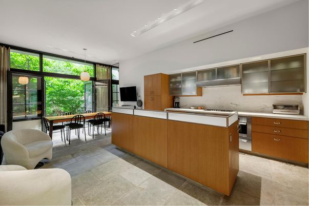 Dining room, Interior, Kitchen, Recessed Lighting, Stainless Steel Appliances