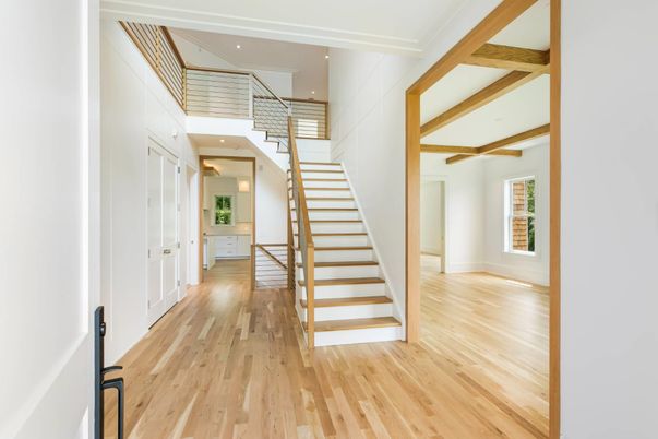 Interior, Recessed Lighting, Wooden Beams, Wood Texture Flooring