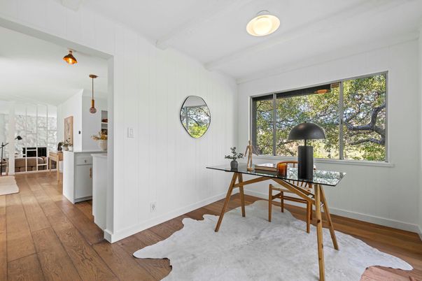 Home Office, Interior, Wood Texture Flooring