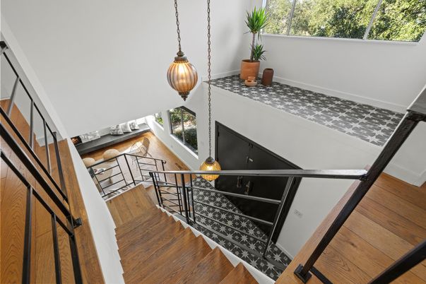 Interior, Pendant Lights, Wood Texture Flooring