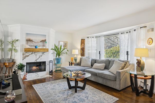 Fireplace, Interior, Living room, Wood Texture Flooring
