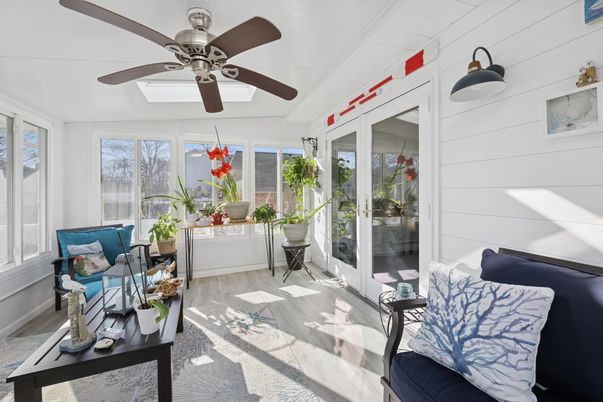 Interior, Sun Room, Wood Texture Flooring