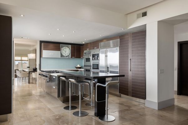 Interior, Kitchen, Recessed Lighting, Stainless Steel Appliances