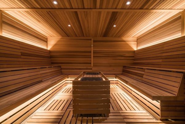 Interior, Recessed Lighting, Sauna Room