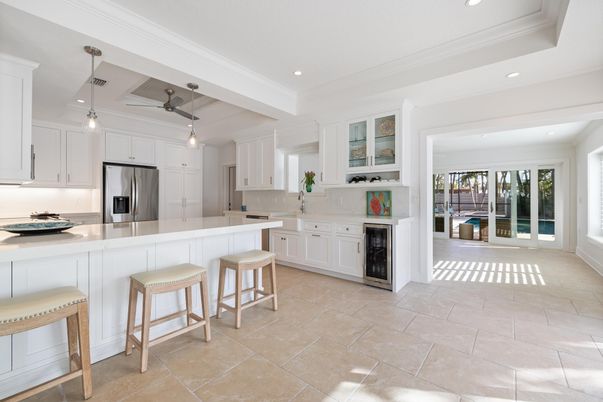 Interior, Kitchen, Pendant Lights, Recessed Lighting, Stainless Steel Appliances