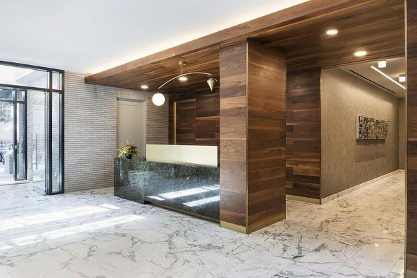 Interior, Marble, Pendant Lights, Recessed Lighting, Wooden Walls
