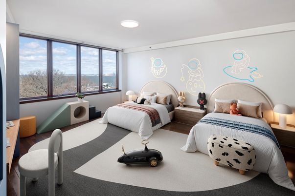 Bedroom, Interior, Recessed Lighting
