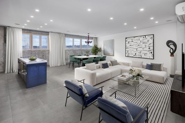 Dining room, Interior, Living room, Recessed Lighting