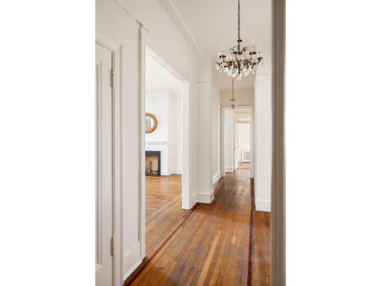 Chandelier, Interior, Wood Texture Flooring