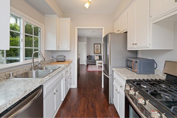 Interior, Kitchen, Wood Texture Flooring