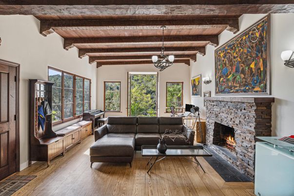 Fireplace, Interior, Living room, Wooden Beams, Wooden Ceilings, Wood Texture Flooring