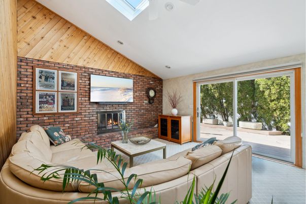 Fireplace, Interior, Living room, Stone Walls