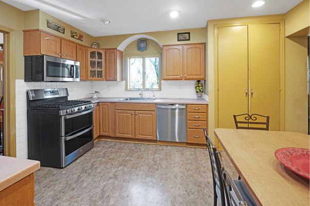 Interior, Kitchen, Recessed Lighting, Stainless Steel Appliances
