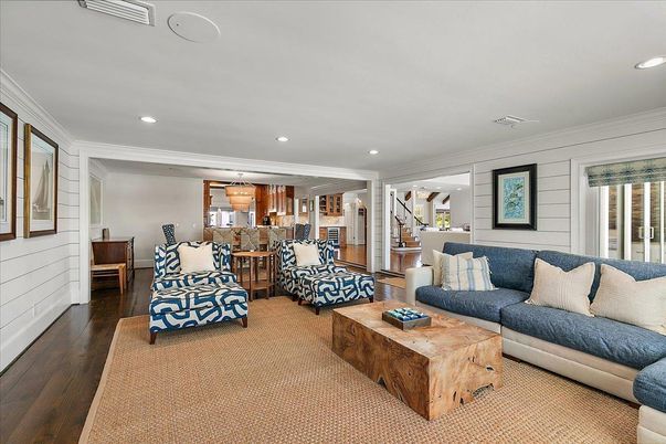 Dining room, Interior, Kitchen, Living room, Pendant Lights, Recessed Lighting, Wood Texture Flooring