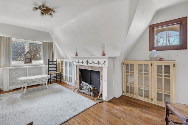 Fireplace, Interior, Wood Texture Flooring