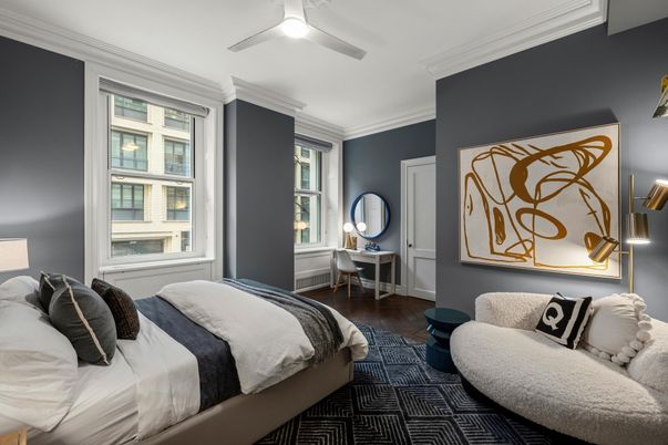 Bedroom, Interior, Wood Texture Flooring