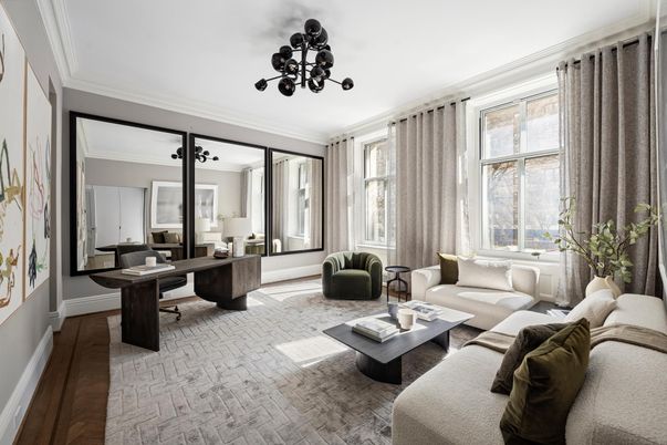 Home Office, Interior, Living room, Pendant Lights, Wood Texture Flooring