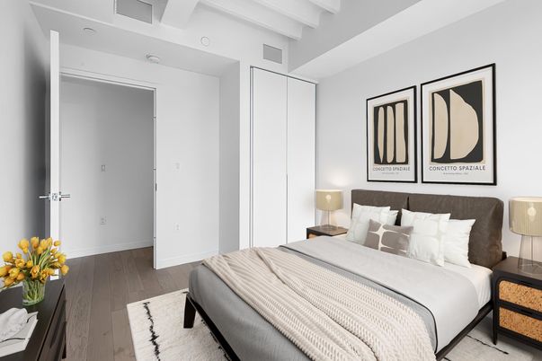 Bedroom, Interior, Wood Texture Flooring