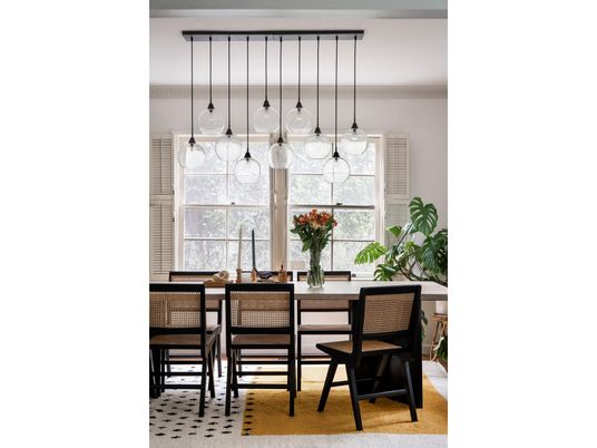 Dining room, Interior, Pendant Lights