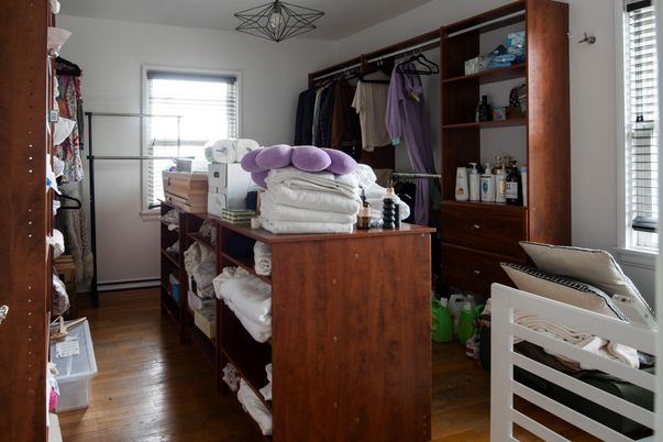 Interior, Walk-in Closets, Wood Texture Flooring