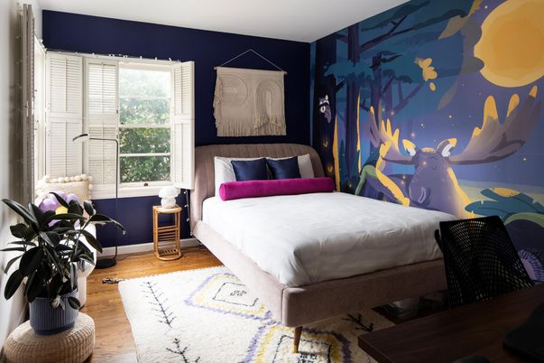 Bedroom, Interior, Wood Texture Flooring