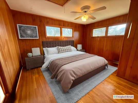 Bedroom, Interior, Wood Texture Flooring, Wooden Walls