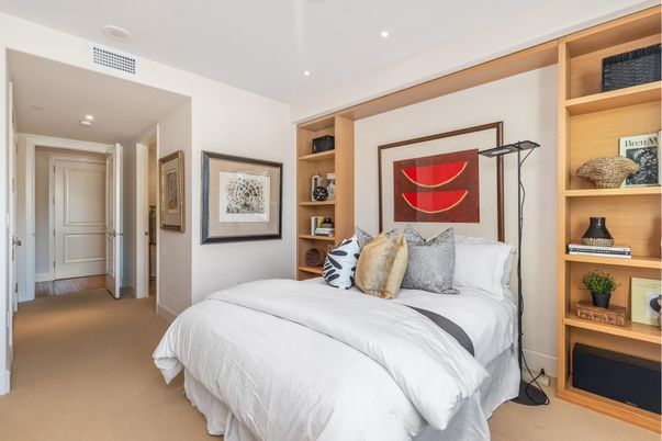 Bedroom, Interior, Recessed Lighting
