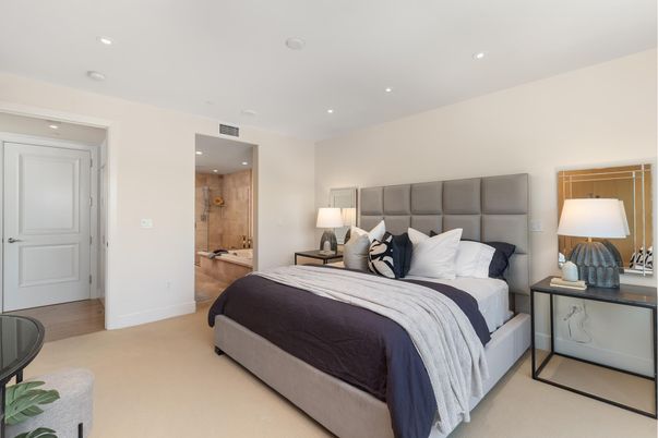 Bedroom, Interior, Recessed Lighting