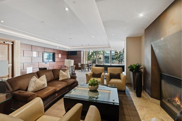 Dining room, Fireplace, Interior, Living room, Recessed Lighting