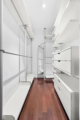 Interior, Pendant Lights, Recessed Lighting, Walk-in Closets, Wood Texture Flooring