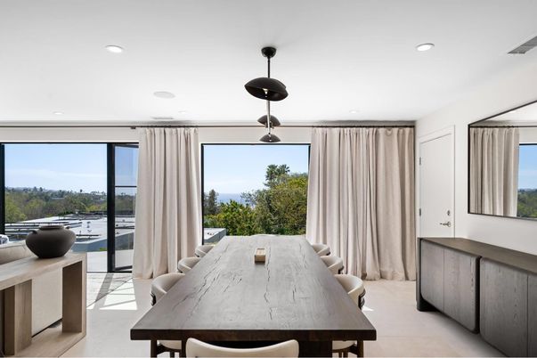 Dining room, Interior, Recessed Lighting, Water
