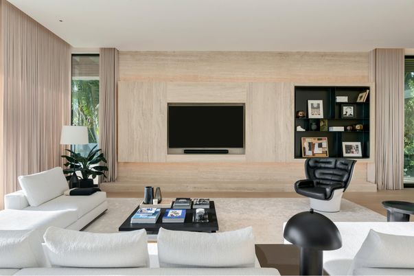 Interior, Living room, Wooden Walls
