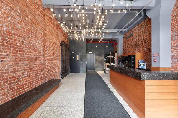 Interior, Kitchen, Pendant Lights, Stone Walls