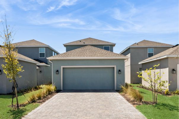 Attached, Exterior, Facade, Mediterranean