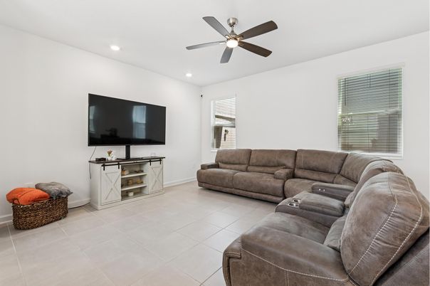 Interior, Living room, Recessed Lighting