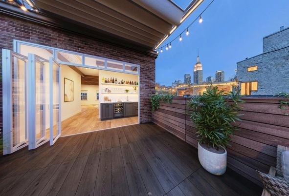 Exterior, Wood Texture Flooring