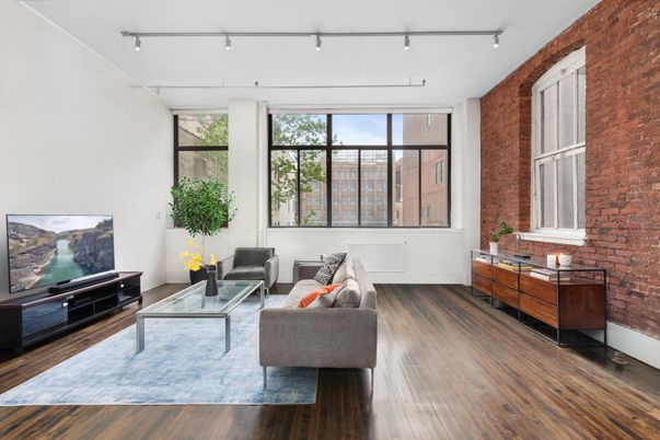 Interior, Living room, Stone Walls, Wood Texture Flooring