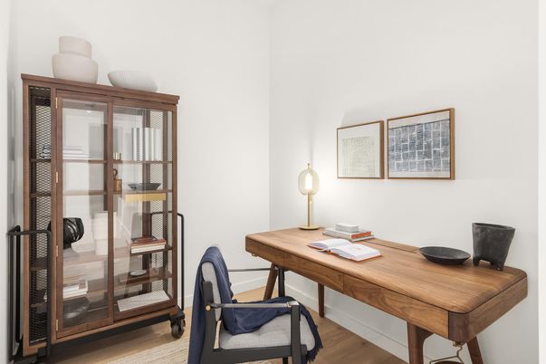 Home Office, Interior, Wood Texture Flooring