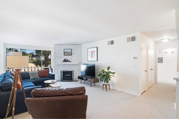 Fireplace, Interior, Living room, Stone Walls