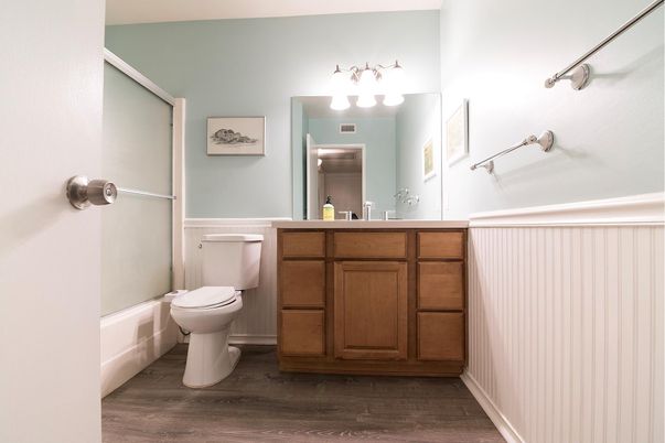 Bathroom, Interior, Wood Texture Flooring