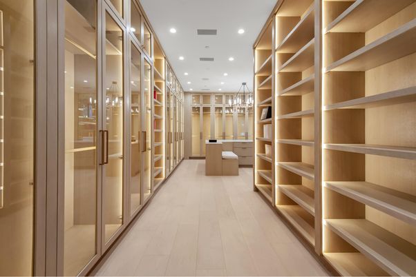 Interior, Recessed Lighting, Walk-in Closets, Wood Texture Flooring