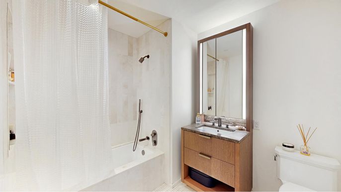 Bathroom, Glass Shower, Interior