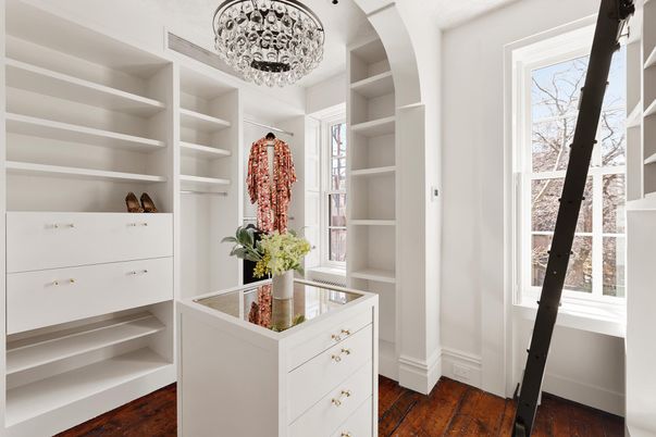 Interior, Walk-in Closets, Wood Texture Flooring