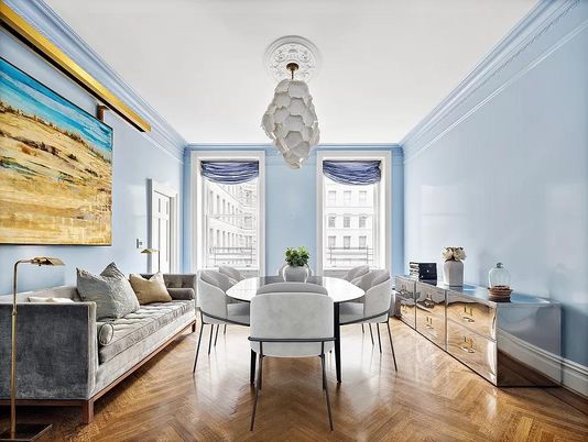 Dining room, Interior, Wood Texture Flooring