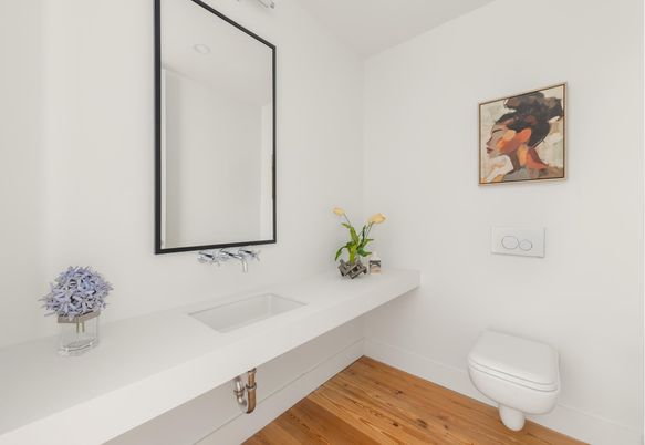 Bathroom, Interior, Wood Texture Flooring
