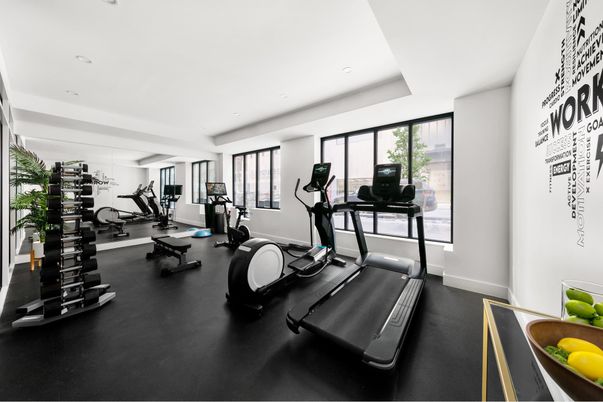 Fitness Equipment, Gym, Interior, Recessed Lighting