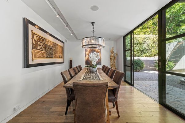 Dining room, Interior, Wood Texture Flooring