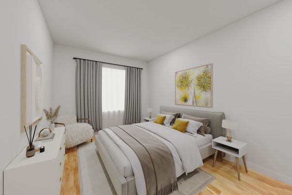 Bedroom, Interior, Wood Texture Flooring