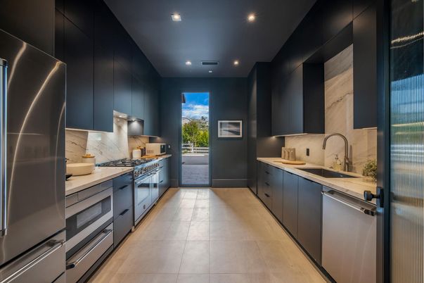 Interior, Kitchen, Recessed Lighting, Stainless Steel Appliances